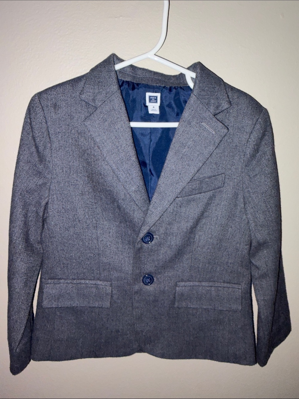 Janie and Jack Boys' Herringbone Tailored Blazer